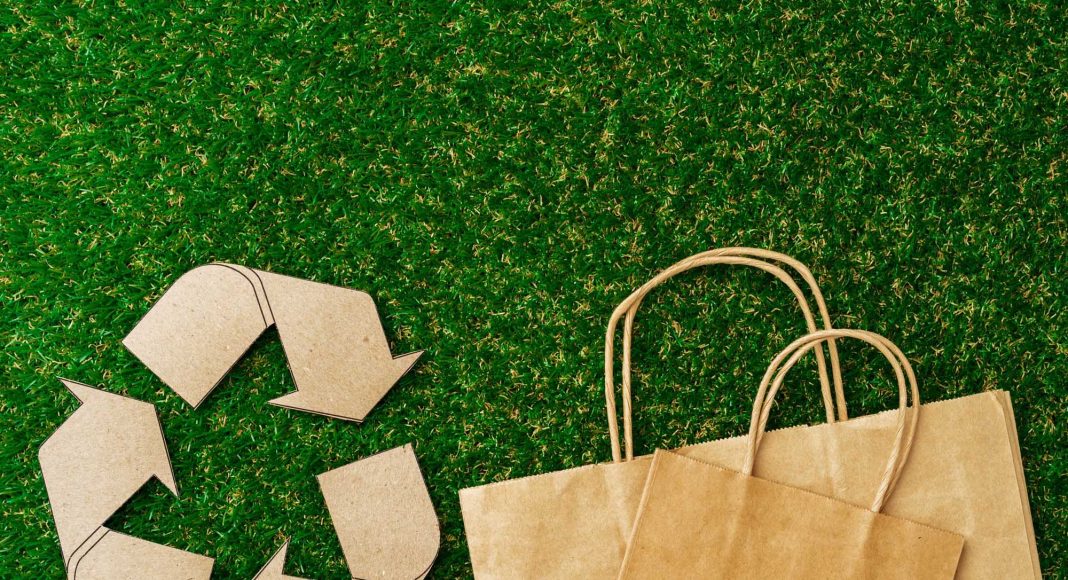 bolsa-ecologica-papel-artesanal-concepto-consumo-ecologico bolsa-ecologica-papel-artesanal-concepto-consumo-ecologico